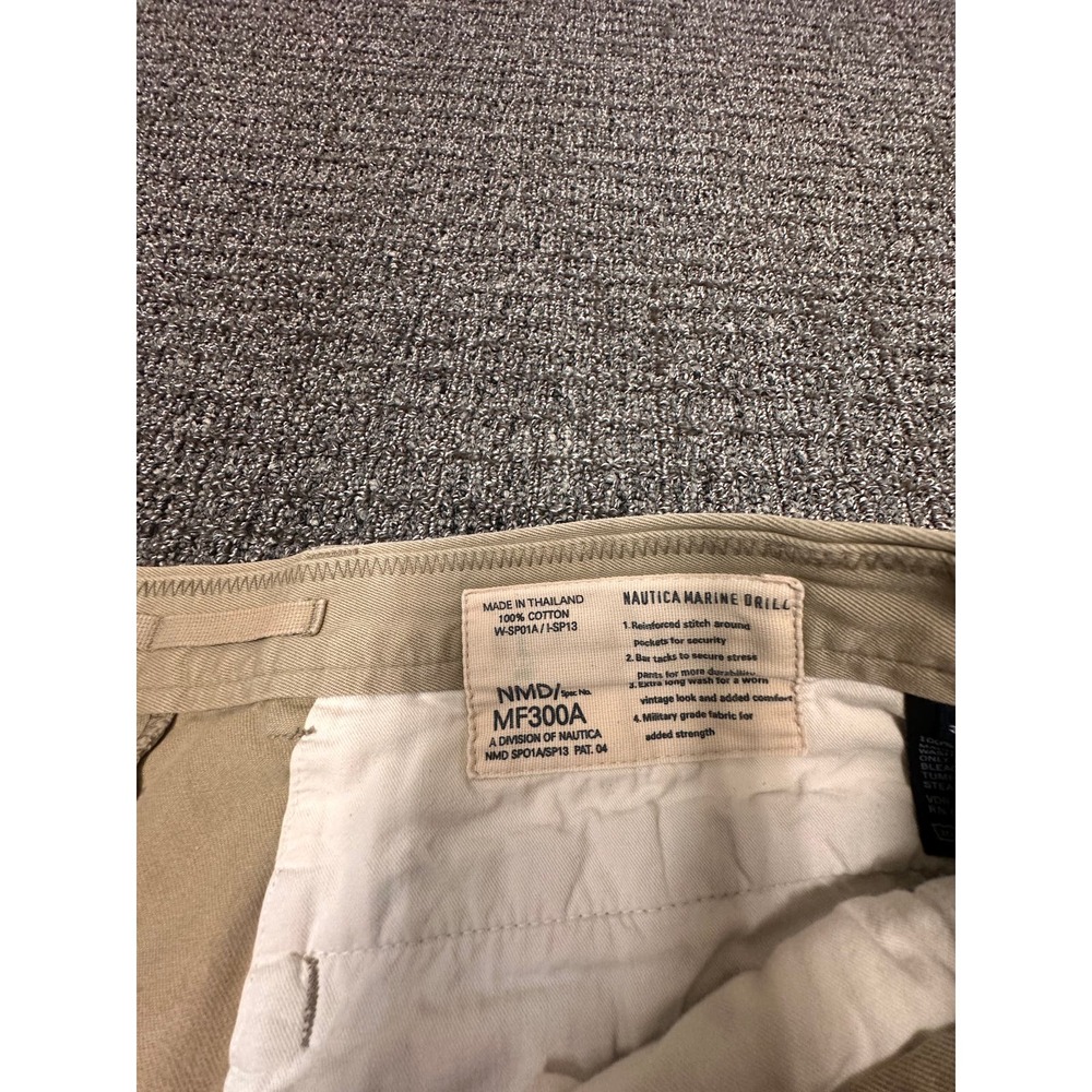 Nautica Men’s Khakis Marine Drill Relax Fit Size 38x34 See‎ Details - Picture 5 of 7